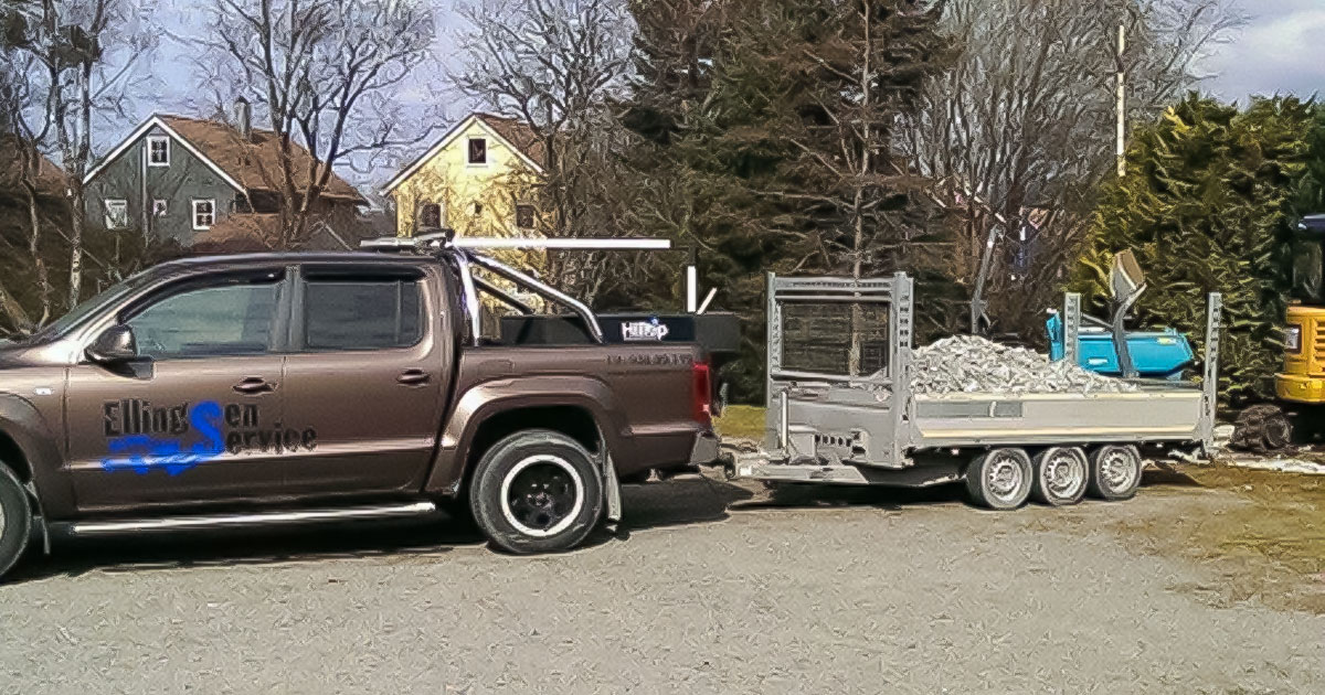 Frakt av steinmasser